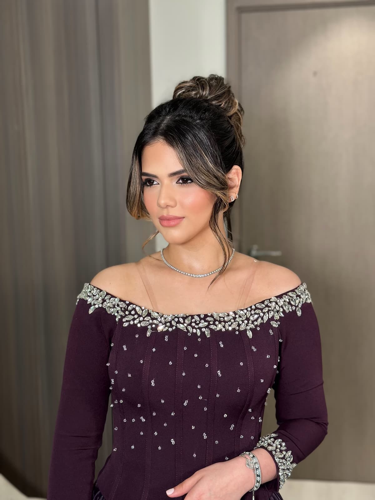 Evening and occasion makeup for a luxury event by Elani, makeup artist Dubai